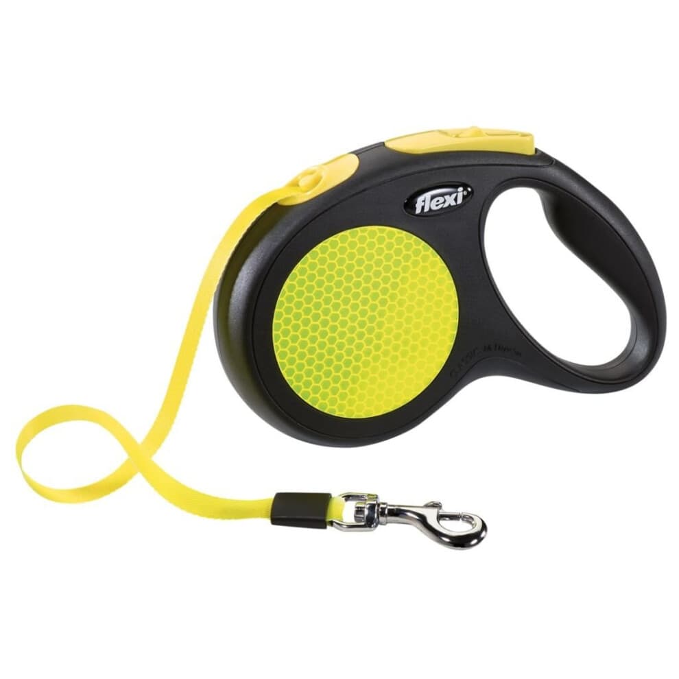 Flexi Tape Leash New Neon Size M 5 m Black and Neon 20916