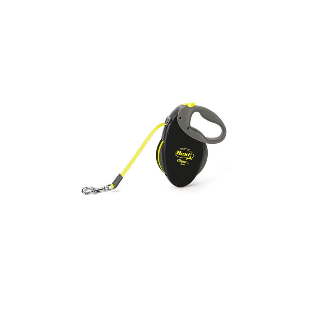 Flexi Neon Giant, Tape Leash, L: 8 M, Black/neon - Dog Lead Retractable Giant -  flexi dog lead tape retractable neon giant leash 8m large