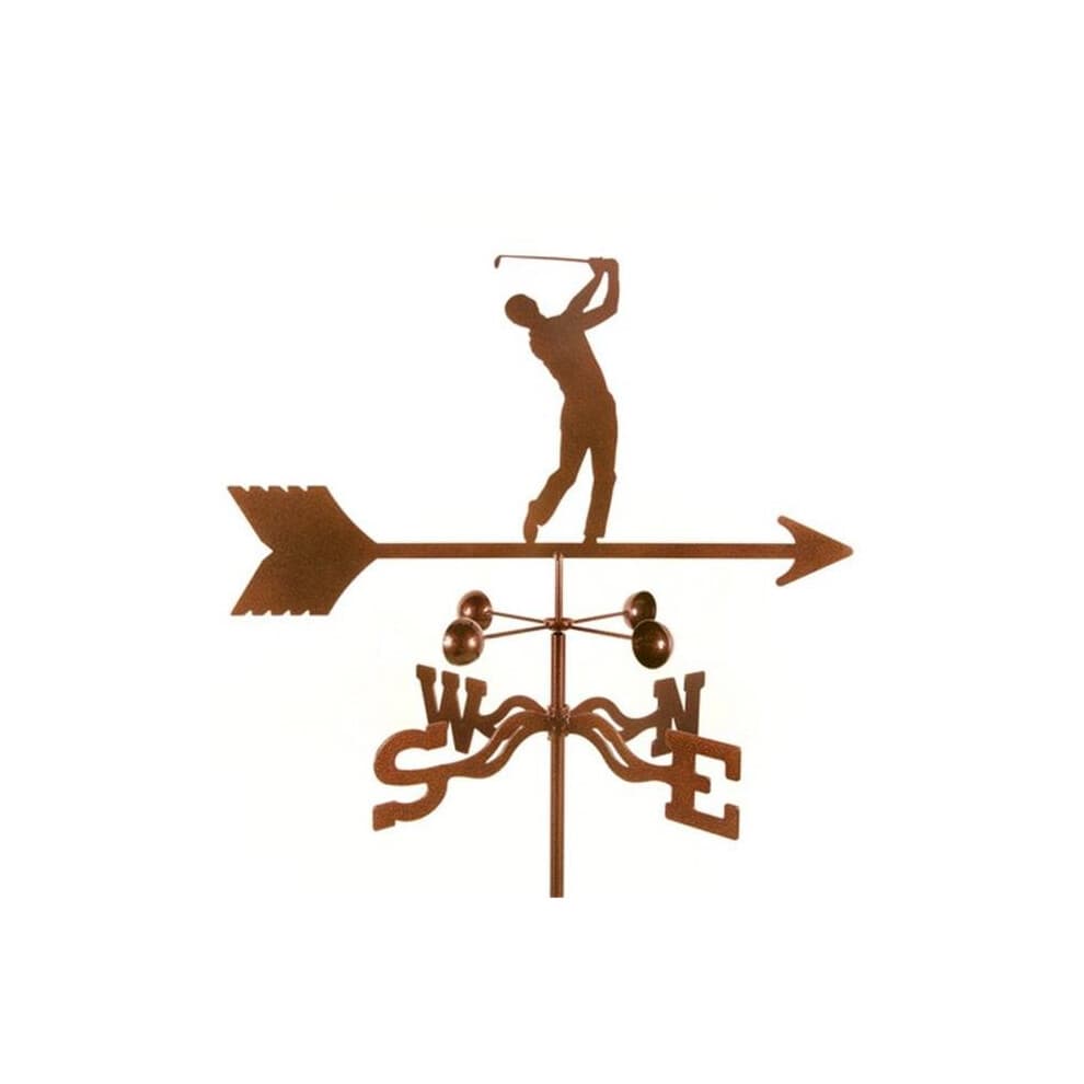 EZ Vane EZ1603-4S Male Golfer Weathervane with Four Sided Mount