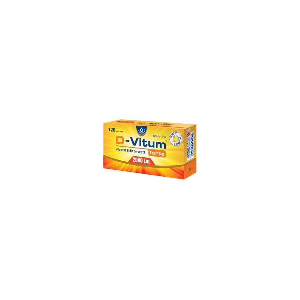 D-Vitum Forte 2000 IU 120 capsules for adults support immune system