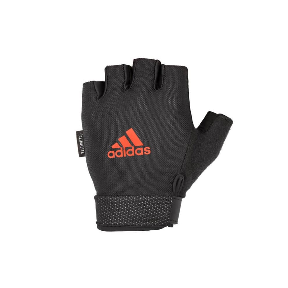 (Red, XL) Adidas Adjustable Essential Gloves Weight Lifting Fitness Training Gym Workout