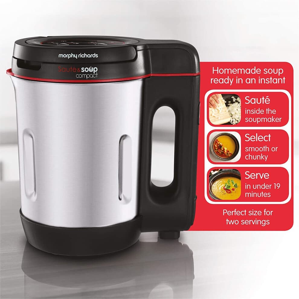 Morphy Richards 501027 Compact Sauté & Soup Maker, 1L