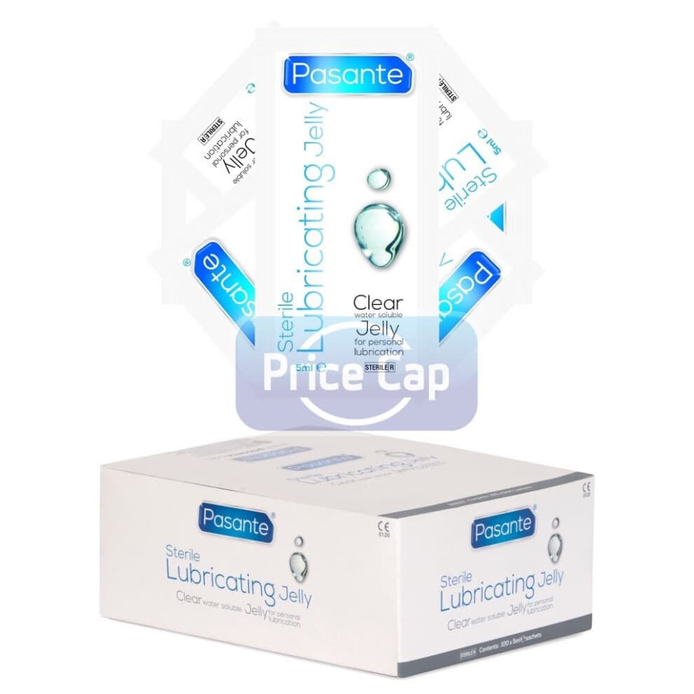 200 x Pasante Sterile Lubricating Jelly 5 ml Sachets | Water Soluble Lubricant.