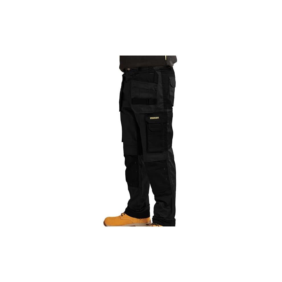 Stanley Omaha Slim Fit Holster Trousers Black Waist 32in Leg 31in STW40022-001