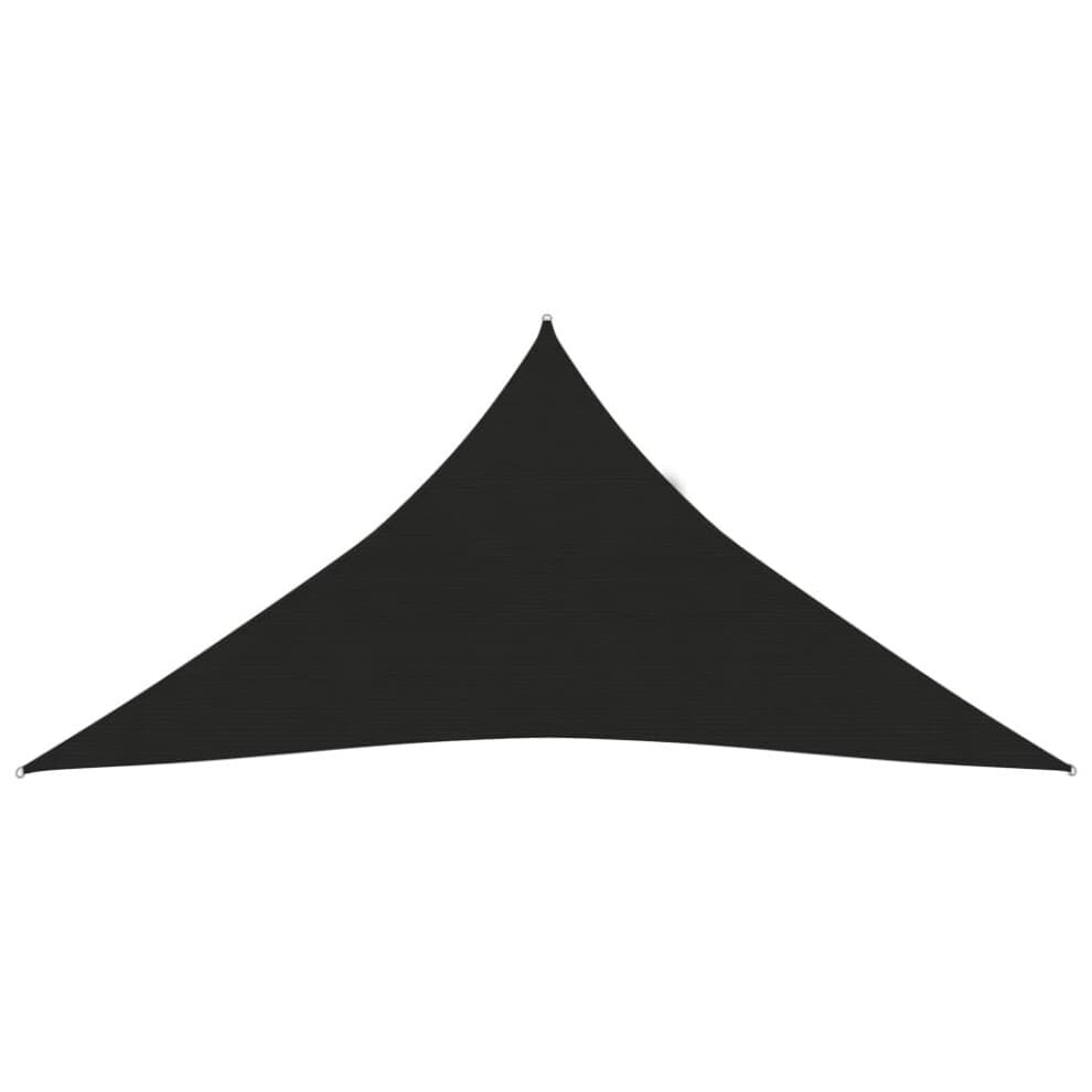 vidaXL Sunshade Sail 160 g/m² Black 5x6x6 m HDPE Sunscreen Patio Shade Canopy