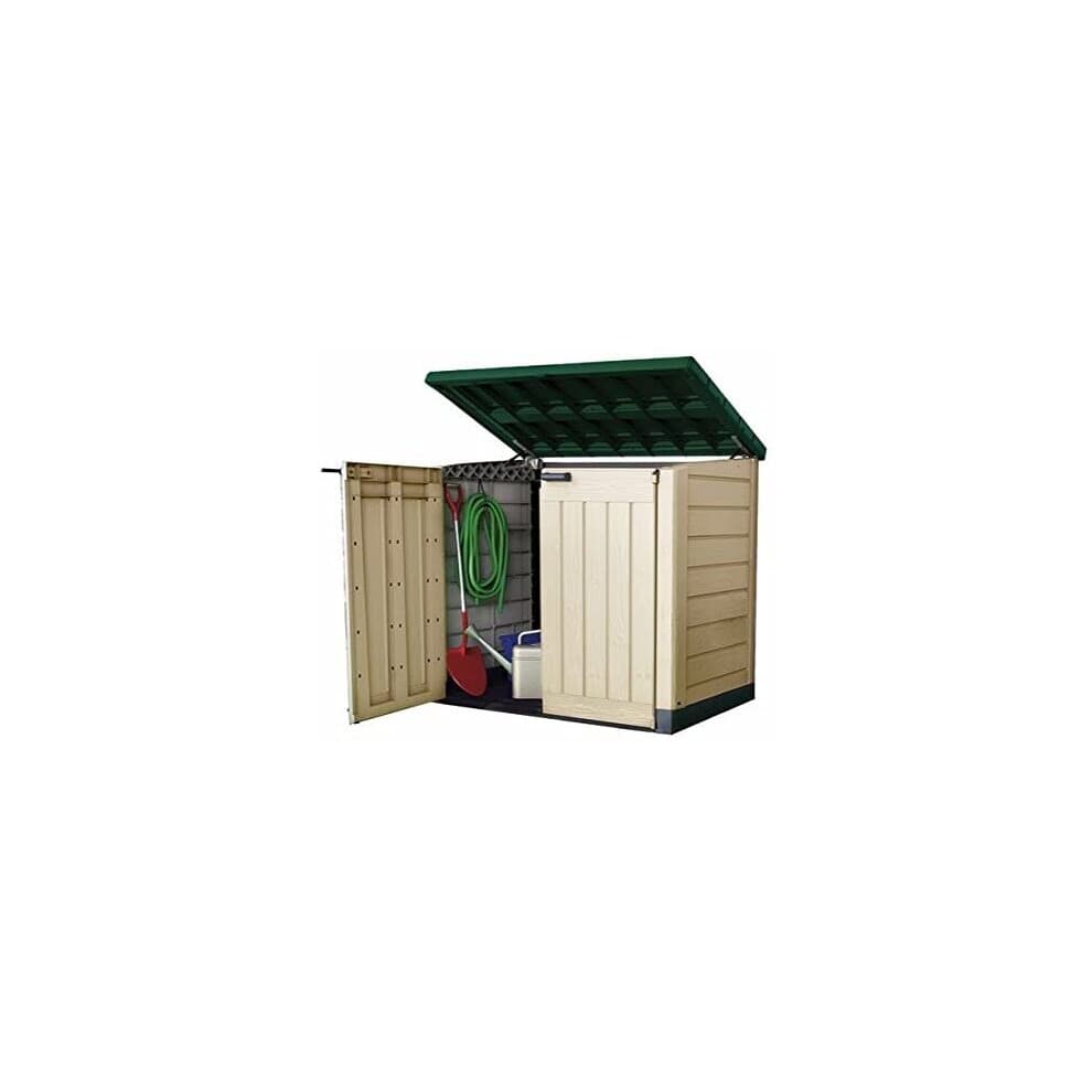 Plastic Storage Unit Box Garden Shed Outdoor Sheds For Wheelie Bins Tools Lawn Mowers Patio Shade Garden Equipment Protector
