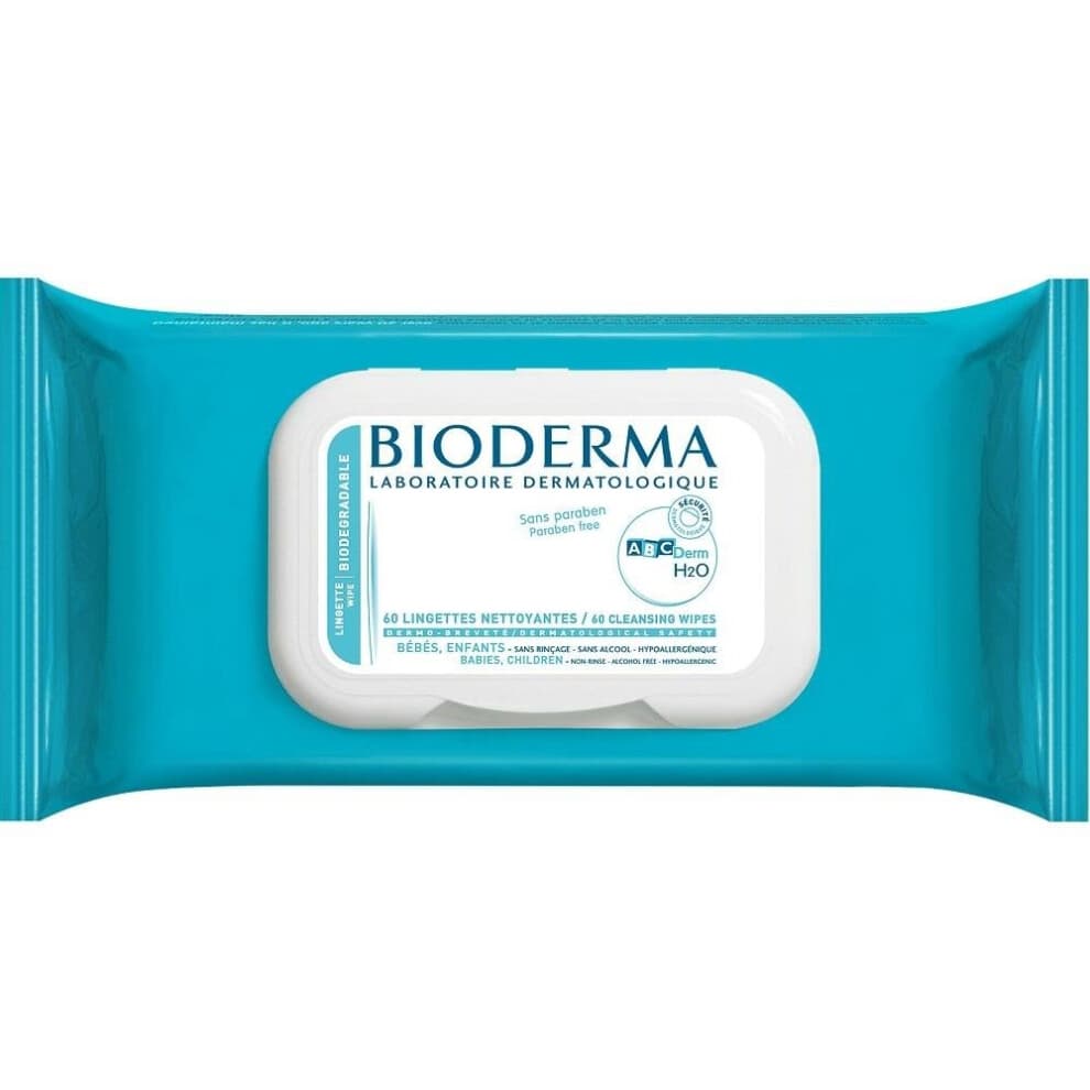 Bioderma ABCderm H2O Cleansing Wipes 60's