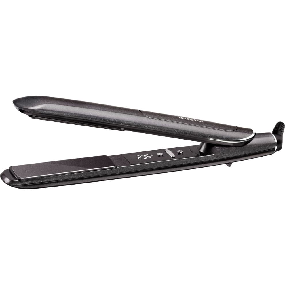 Babyliss 2590DU Platinum Diamond 235 Hair Straighteners Long Ceramic Plate Black