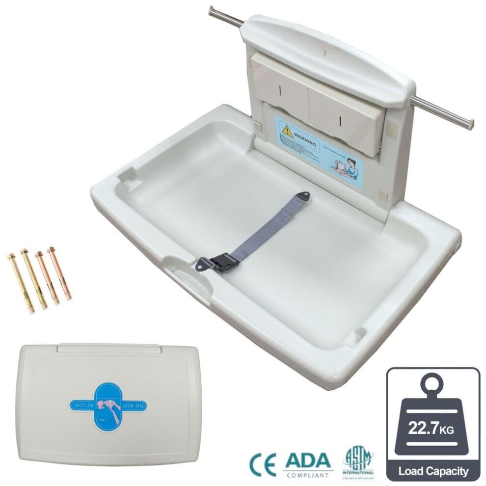 Wall Mounted Folding Baby Changing Station Table