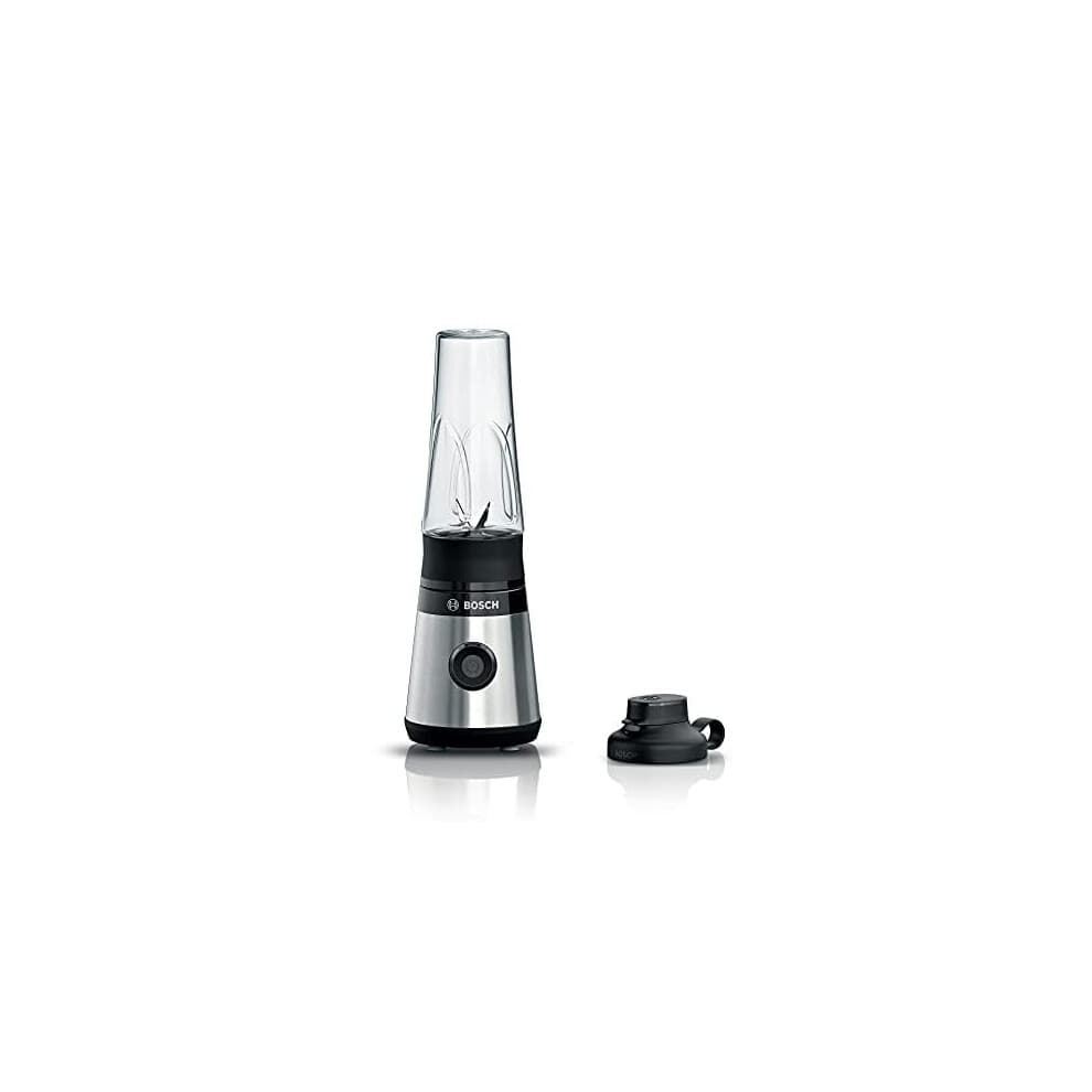 Bosch VitaPower Serie 2 MMB2111MG Mini Blender 450 W - Stainless Steel, Blend & Go 0.65 L ToGo Bottle