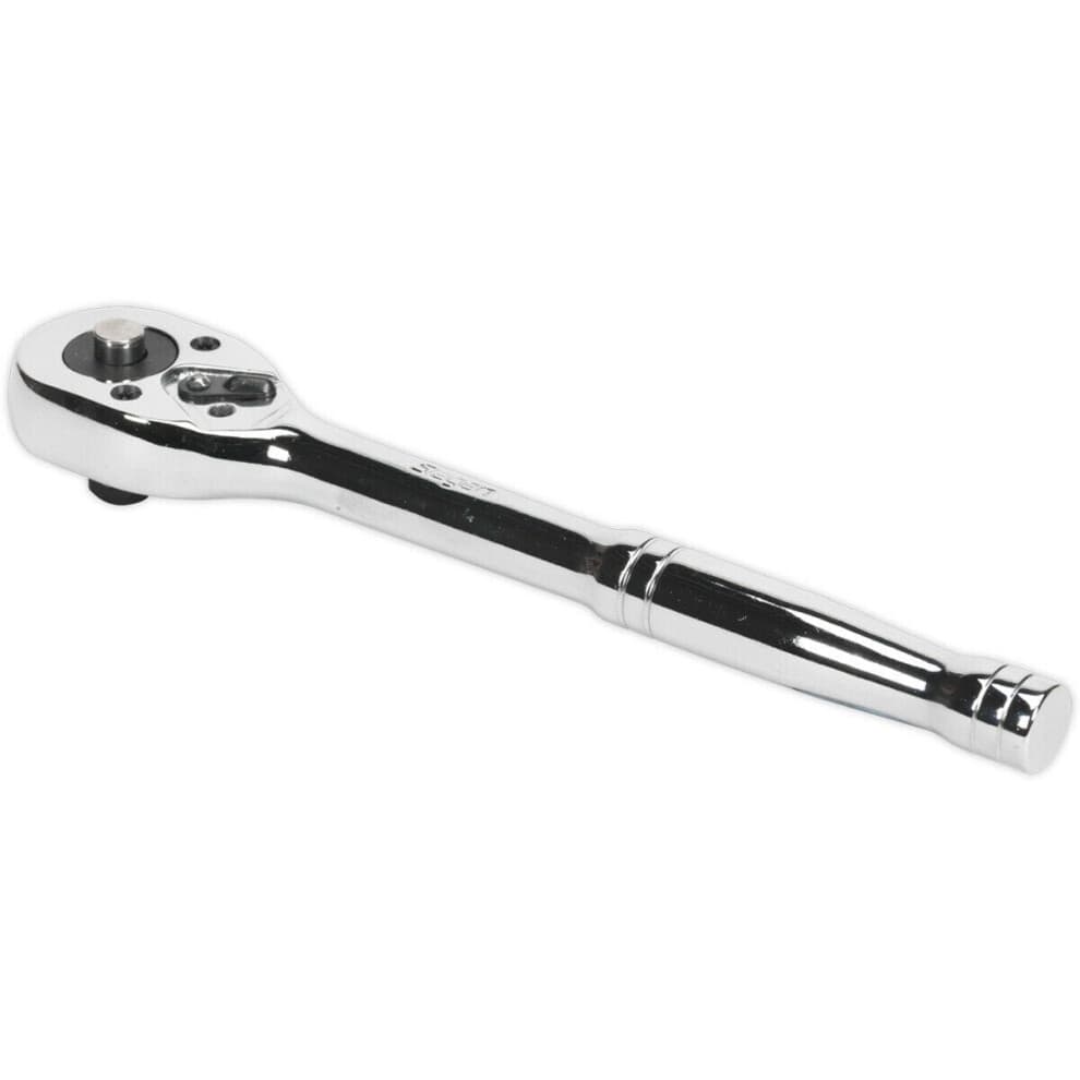 45-Tooth Flip Reverse Ratchet Wrench - 3/8 Inch Sq Drive - Pear Head Design