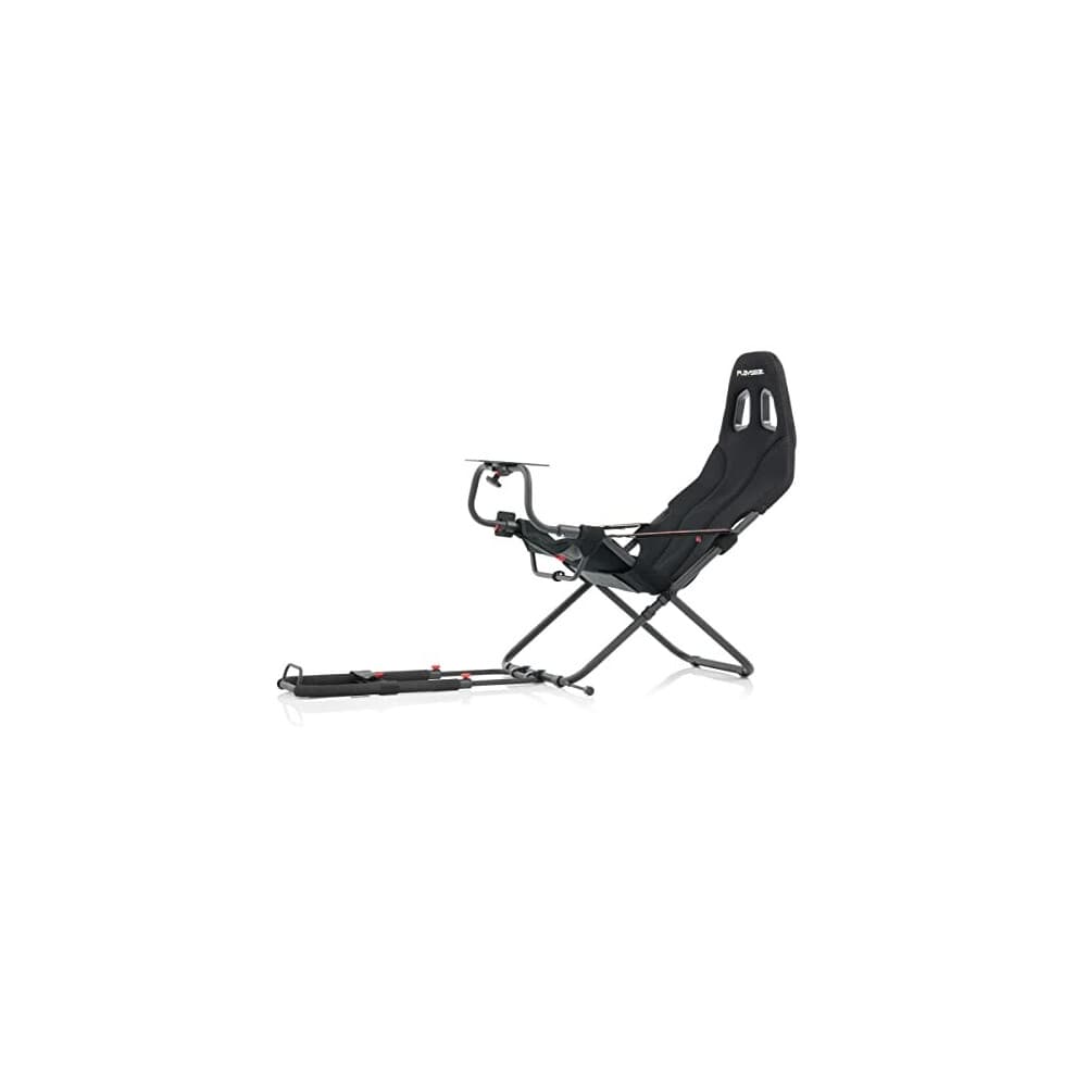 Playseat Challenge Actifit Black - Foldable Racing Cockpit, Highly Adjustable, Breathable Actifit, Stable & Compatible with Most Wheel/Pedal Sets