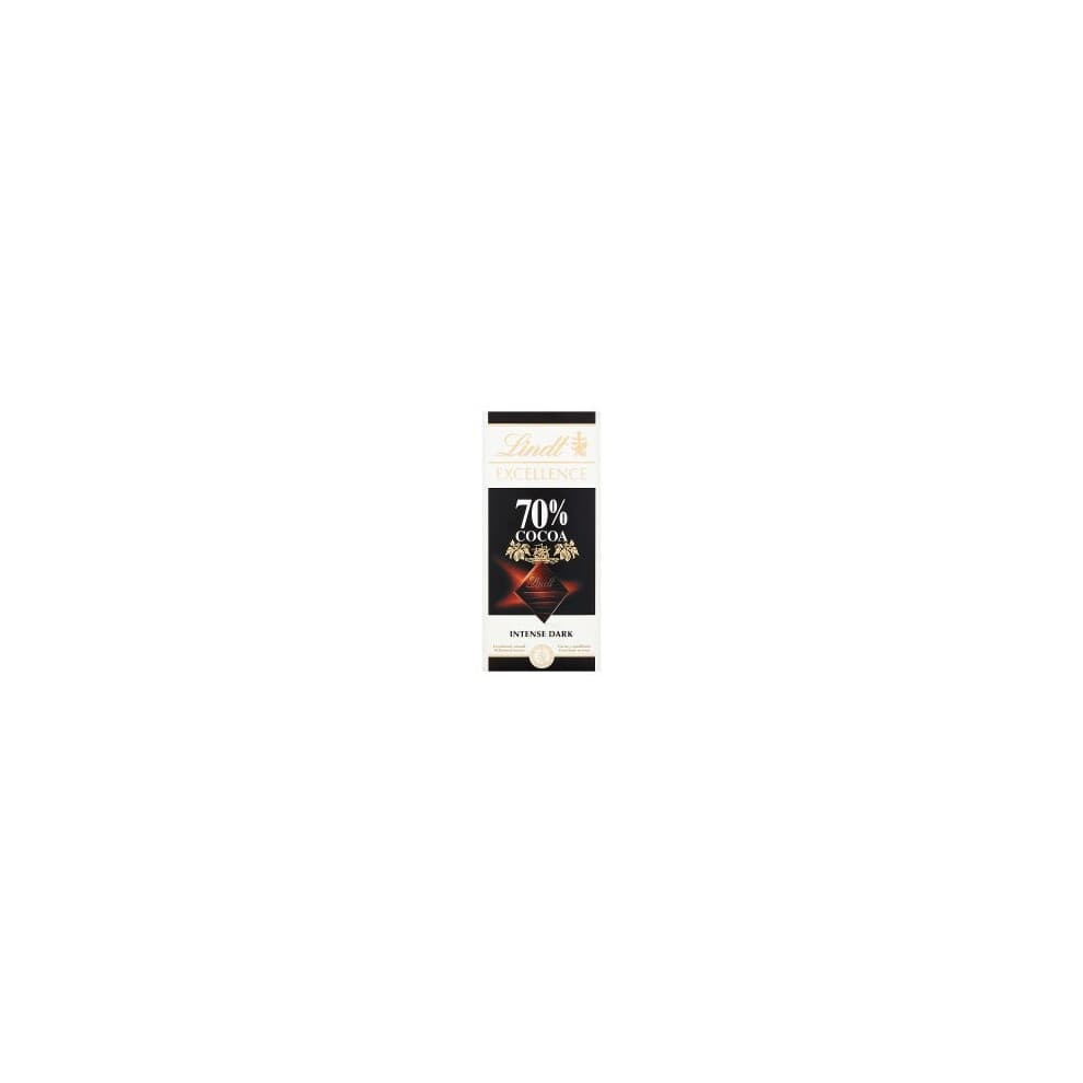 Lindt EXCELLENCE 70% Cocoa Intense Dark 100g (Pack of 1)