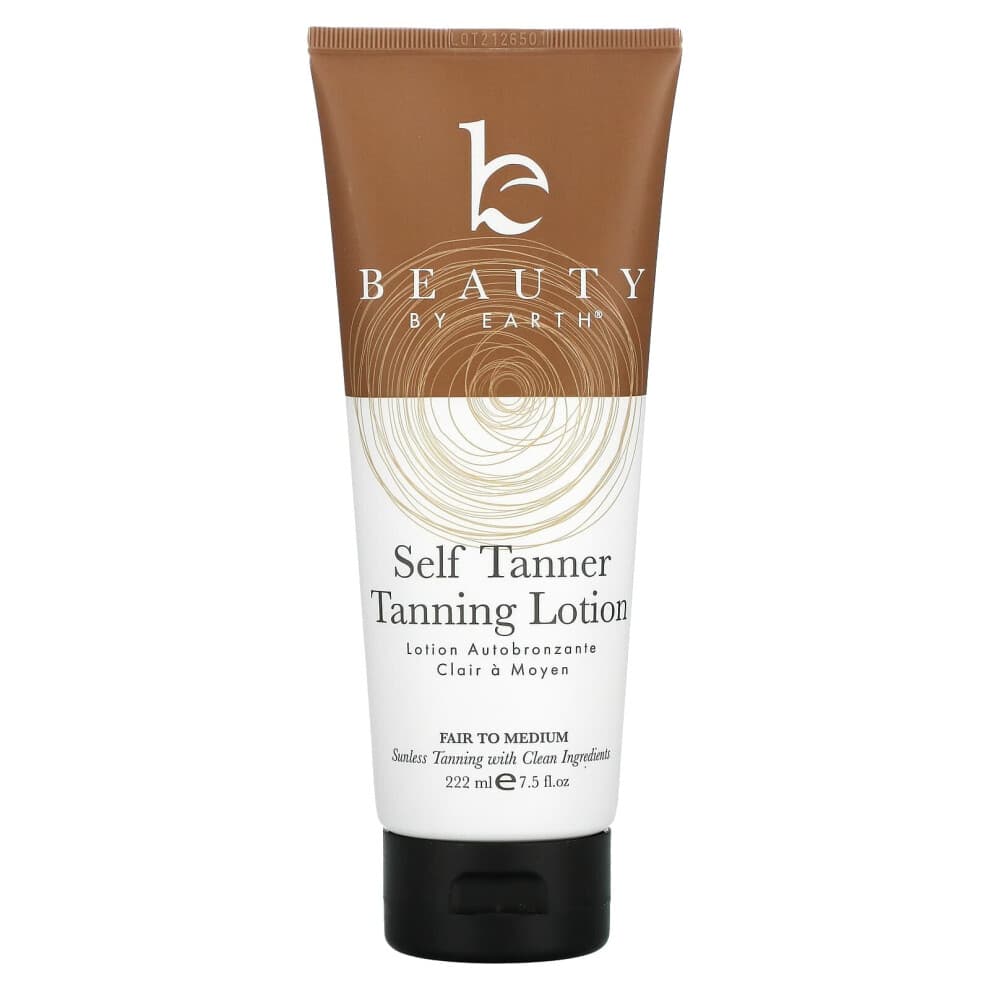 Beauty By Earth, Self Tanner Tanning Lotion, Fair To Medium, 7.5 fl oz (222 ml)