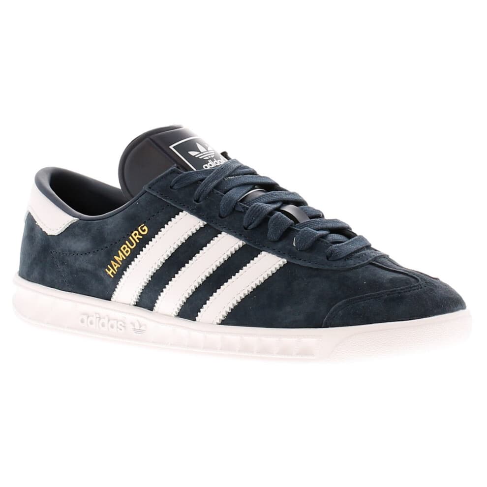 (Navy, 12 (Adults')) Adidas Originals Hamburg Men's Trainers UK Size