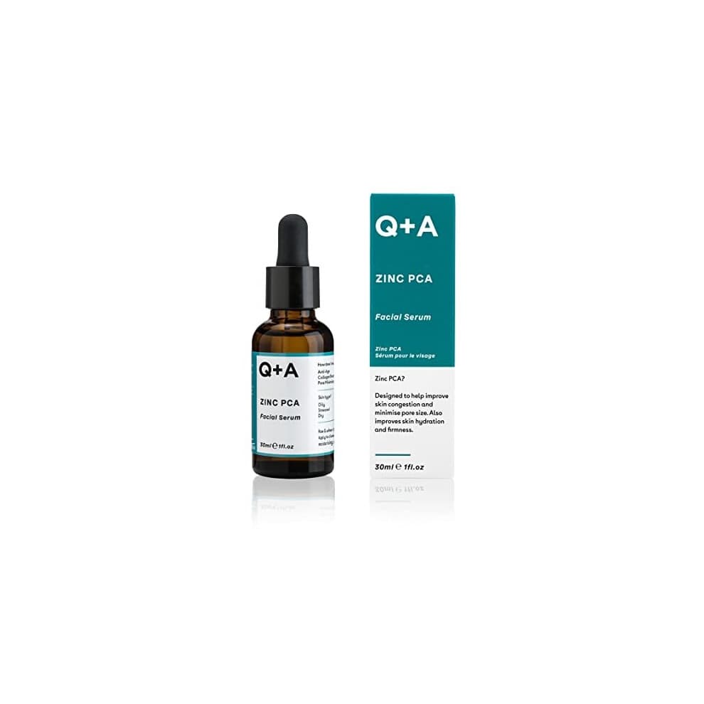 Q+A Zinc PCA Facial Serum. A face serum which minimises pores and enhances cell turnover. 30ml/1fl.oz