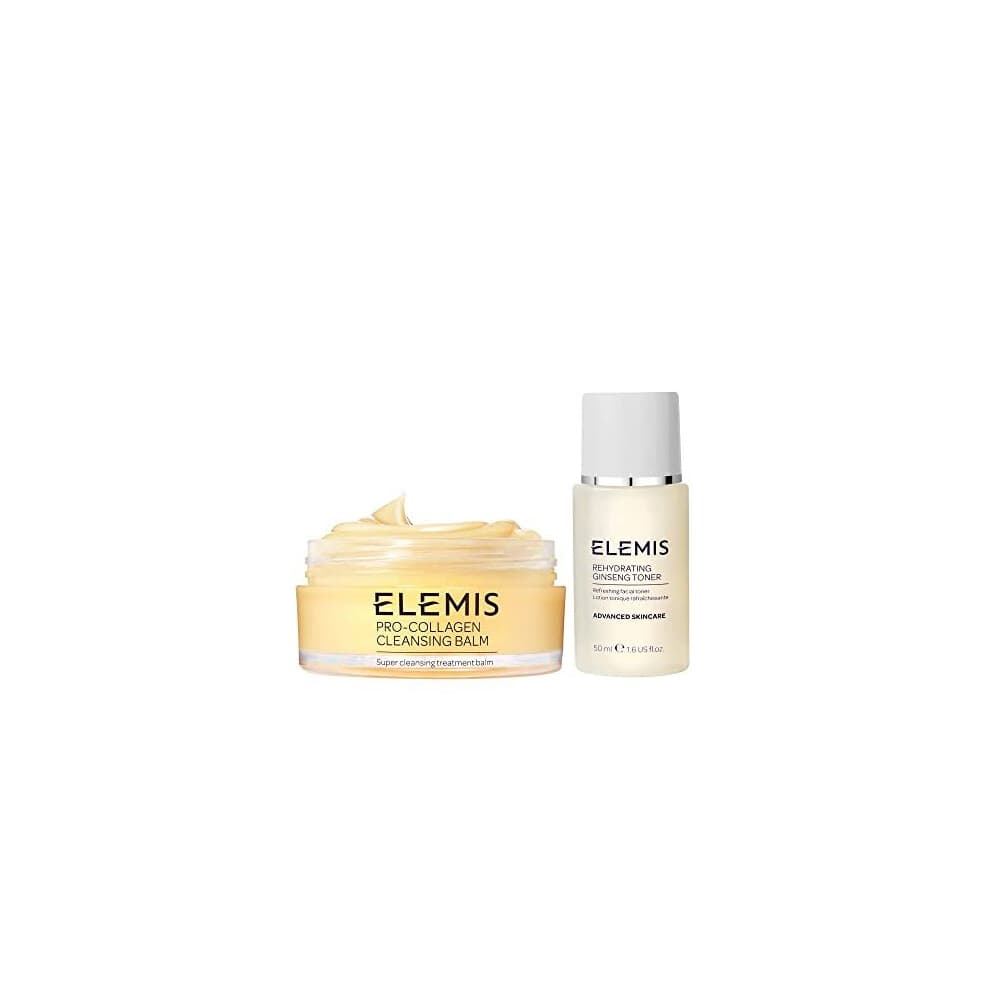 ELEMIS Cleanse & Glow Duo, 2-Piece Cleanse & Tone Duo, Keep Skin Balanced, Hydrated & Protected, Gift Set Includes: Purifying Pro-Collagen Cleansing
