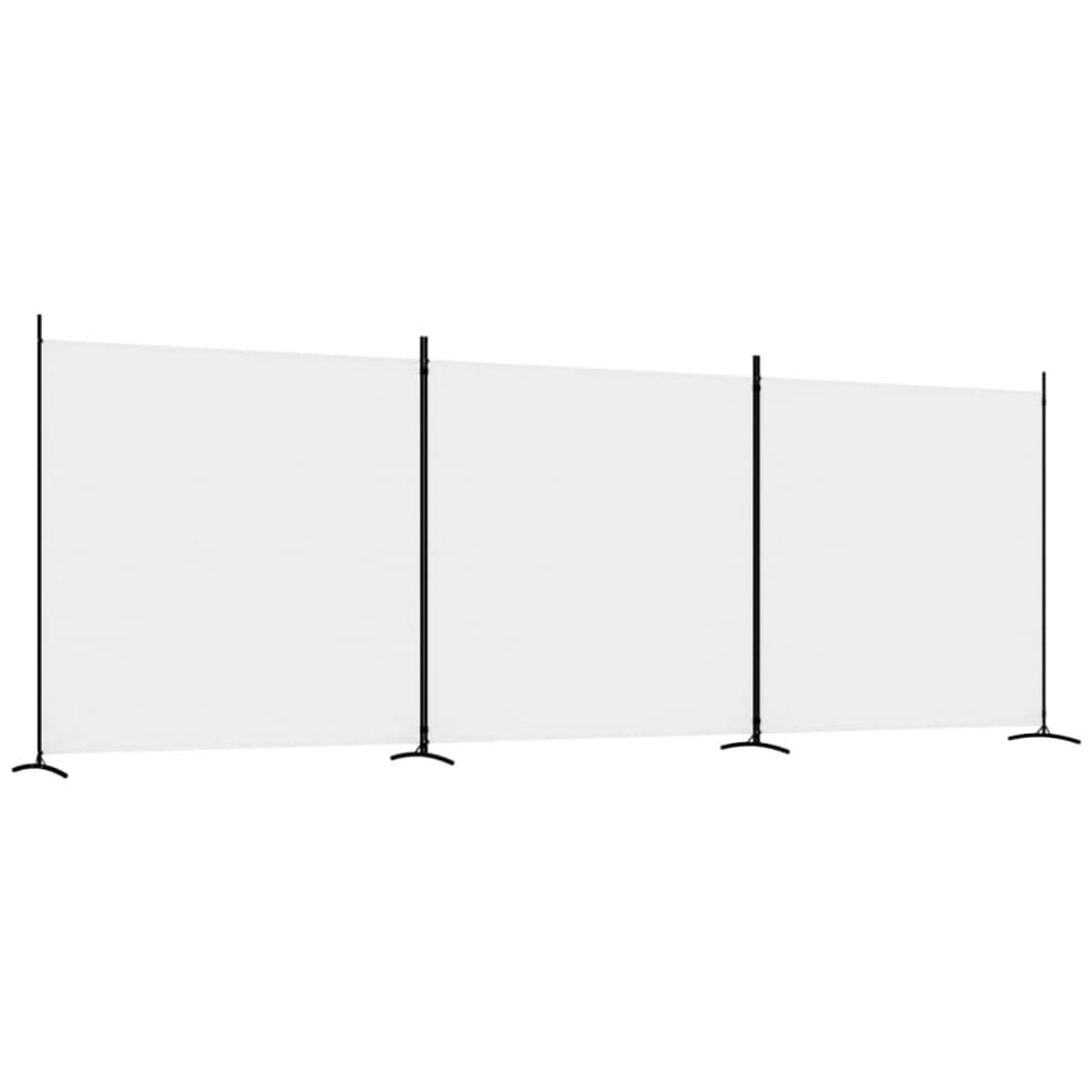 (White, 525 x 180 cm) vidaXL Room Divider Wall Partition Screen Panel Room Separator Privacy Screen