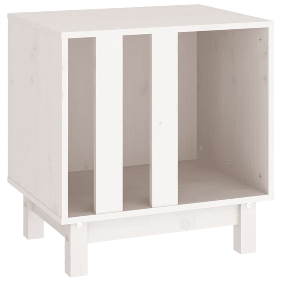 (White, 50 x 40 x 52 cm) vidaXL Solid Wood Pine Dog House Dog Cage Pet House Cabin Multi Colours/Sizes