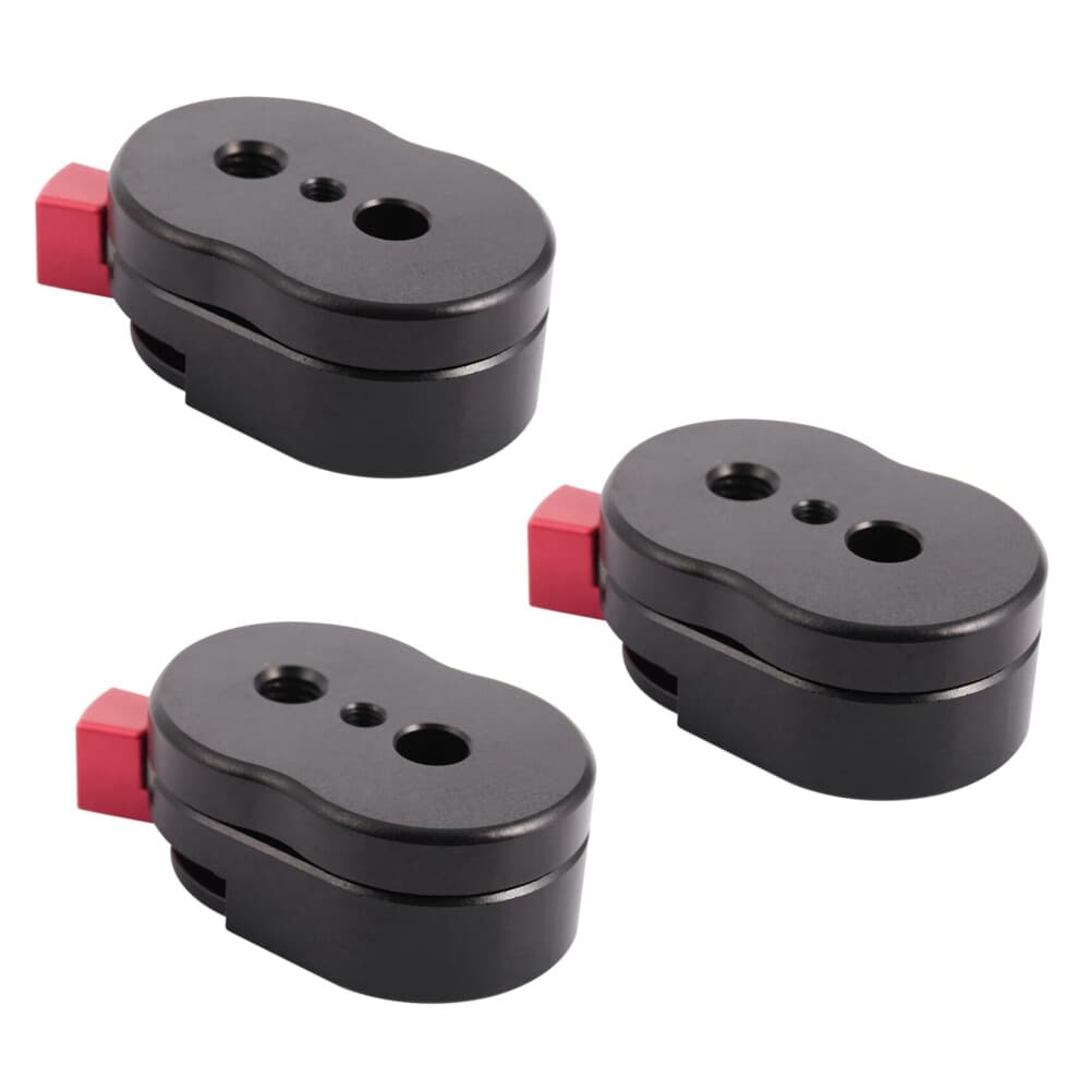 3X Field Monitor Quick Release Plate for LCD Monitor Arm LED Light Camera Camcorder with 1/4-Inch Screw Hole
