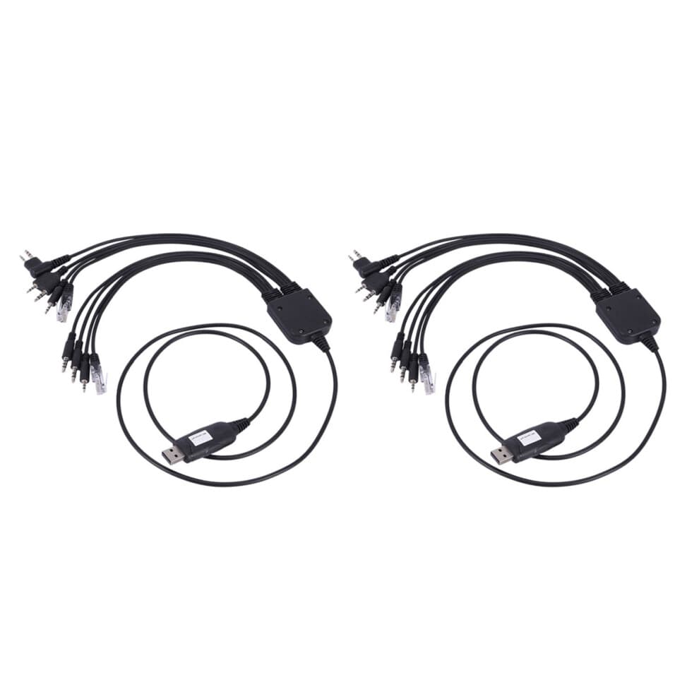2X USB Programming Cable for for Icom Handy Walkie Talkie Car Radio CD Software