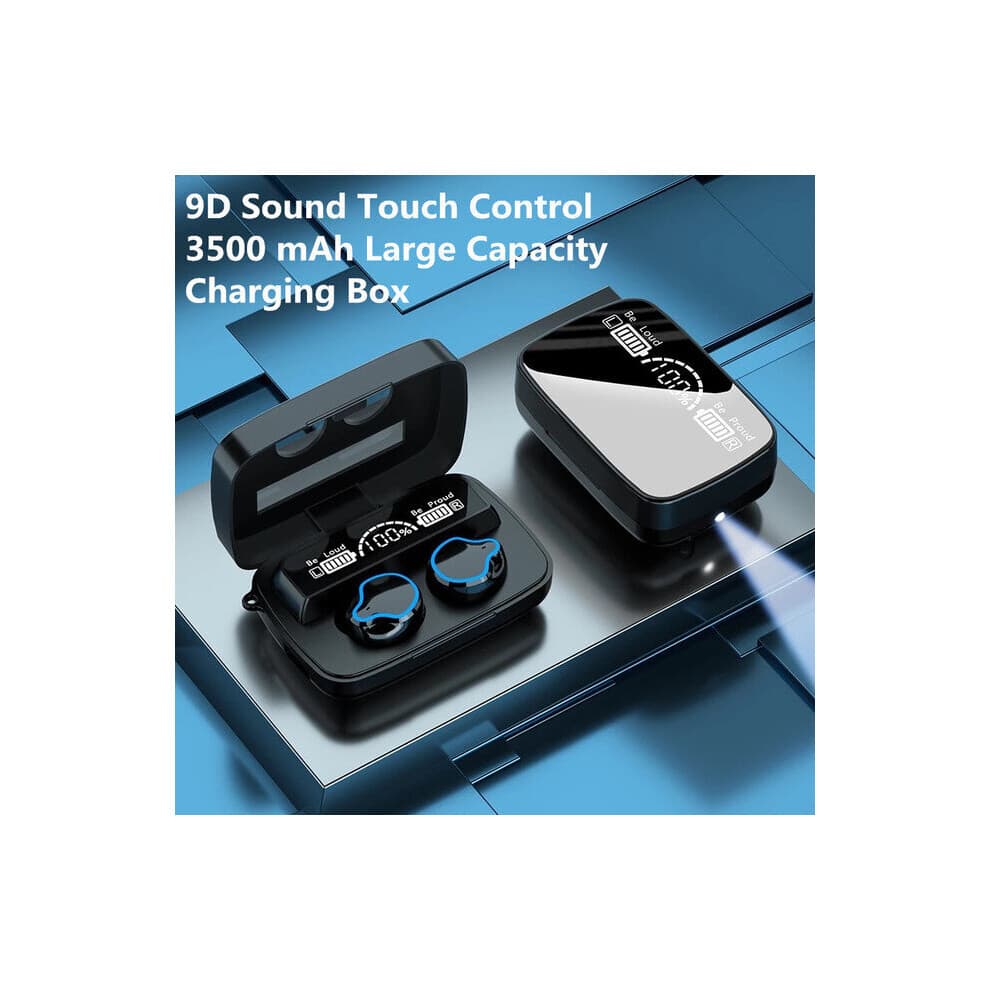 (a-M9) TWS Bluetooth Earphones 3500mAh Charging Box Wireless Headphone Waterproof Earbuds Stereo Sports Headsets With Microphone