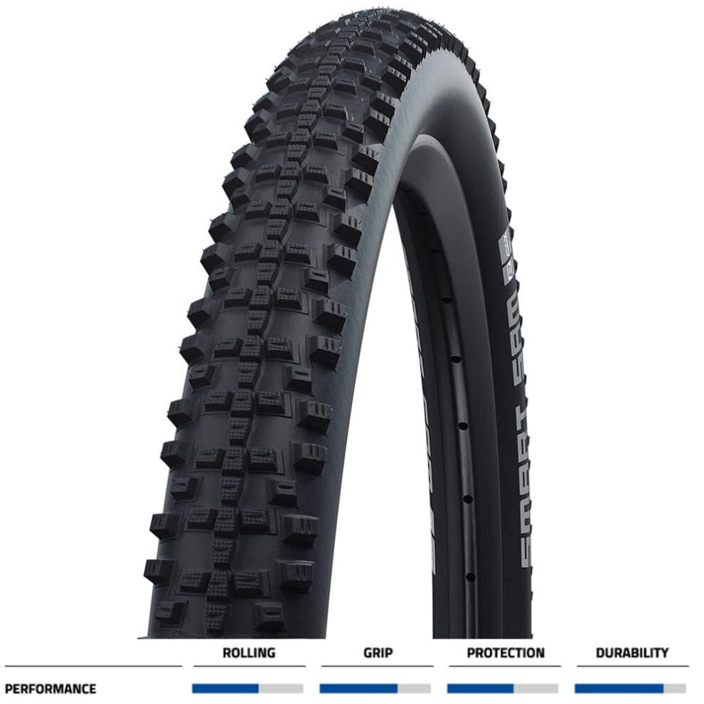 (27.5 X 2.60) Schwalbe Smart Sam Performance Line Tyre Black