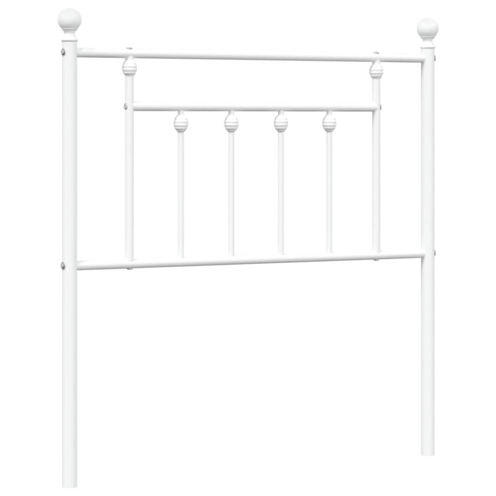 (white, 80 cm) vidaXL Metal Headboard Bed Header Bed Headboard Black Headboard Black 80 cm