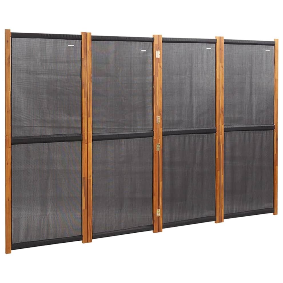 (black, 280 x 180 cm) vidaXL Room Divider Wall Partition Screen Panel Room Separator Privacy Screen