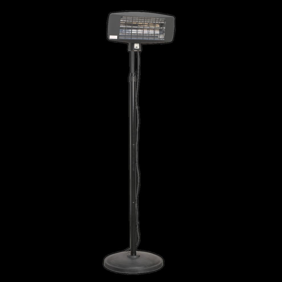 Infrared Quartz Patio Heater 2000W/230V with Telescopic Floor Stand