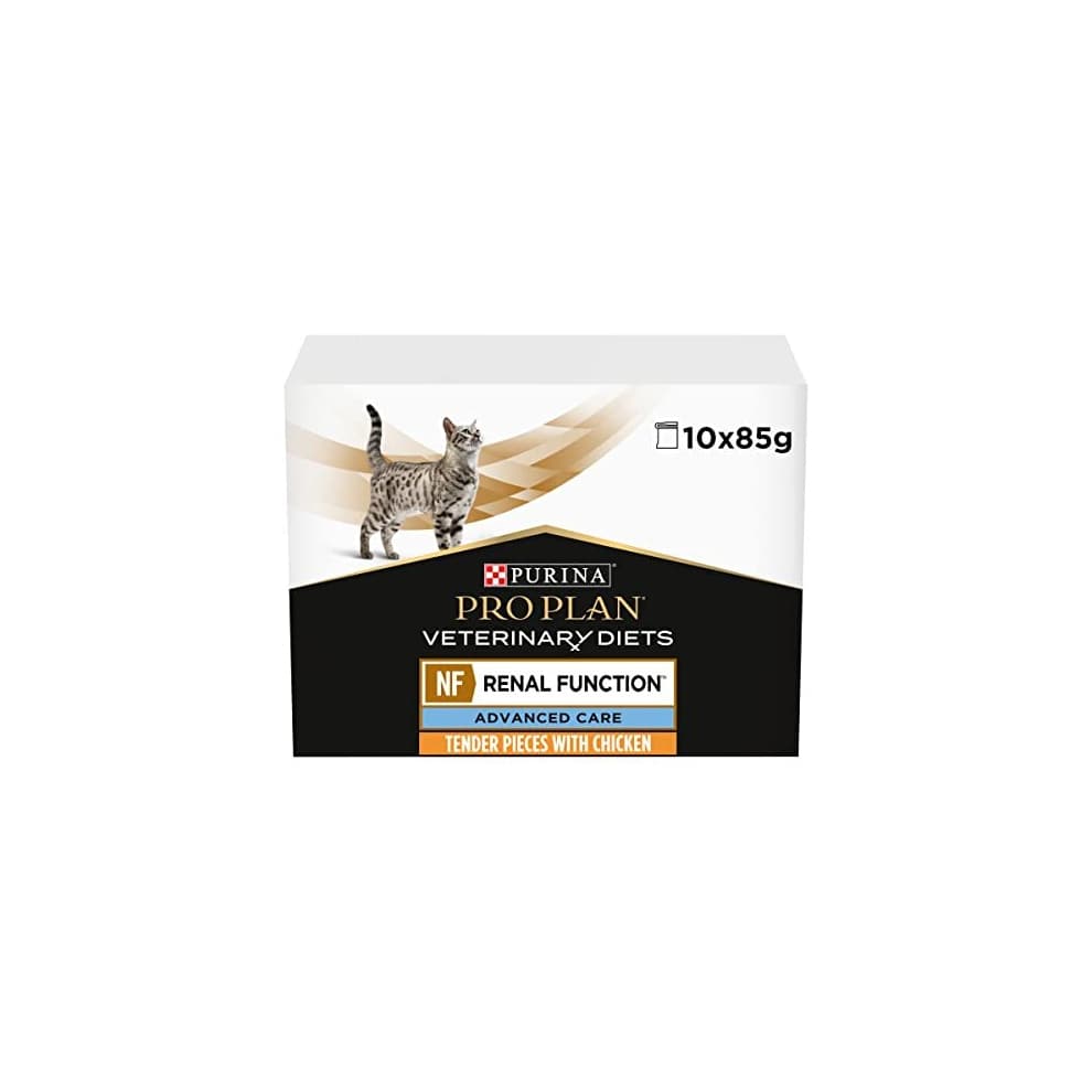 VETERINARY DIETS FELINE NF Advanced Care Renal Function CIG Chicken 10 x 85g, Pack of 4
