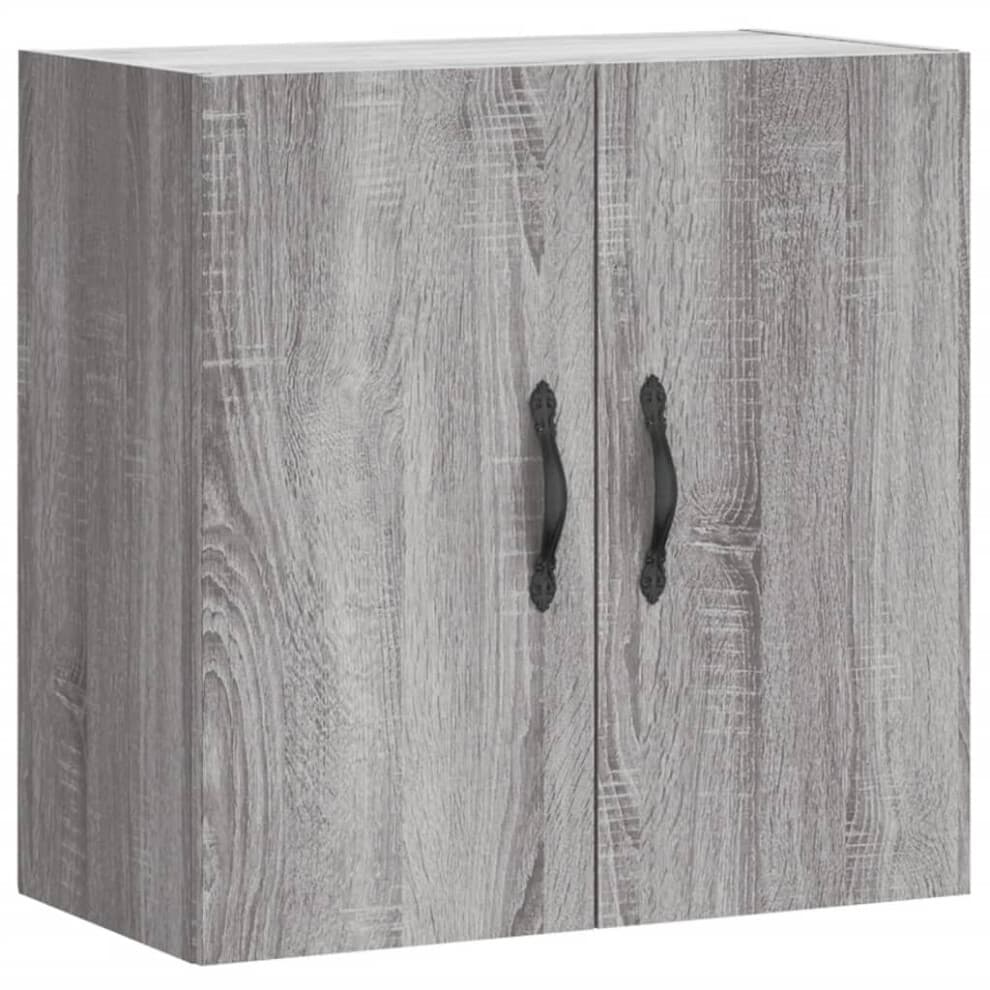 (grey sonoma) vidaXL Wall Cabinet Storage Cabinet Display Cabinet White Engineered Wood