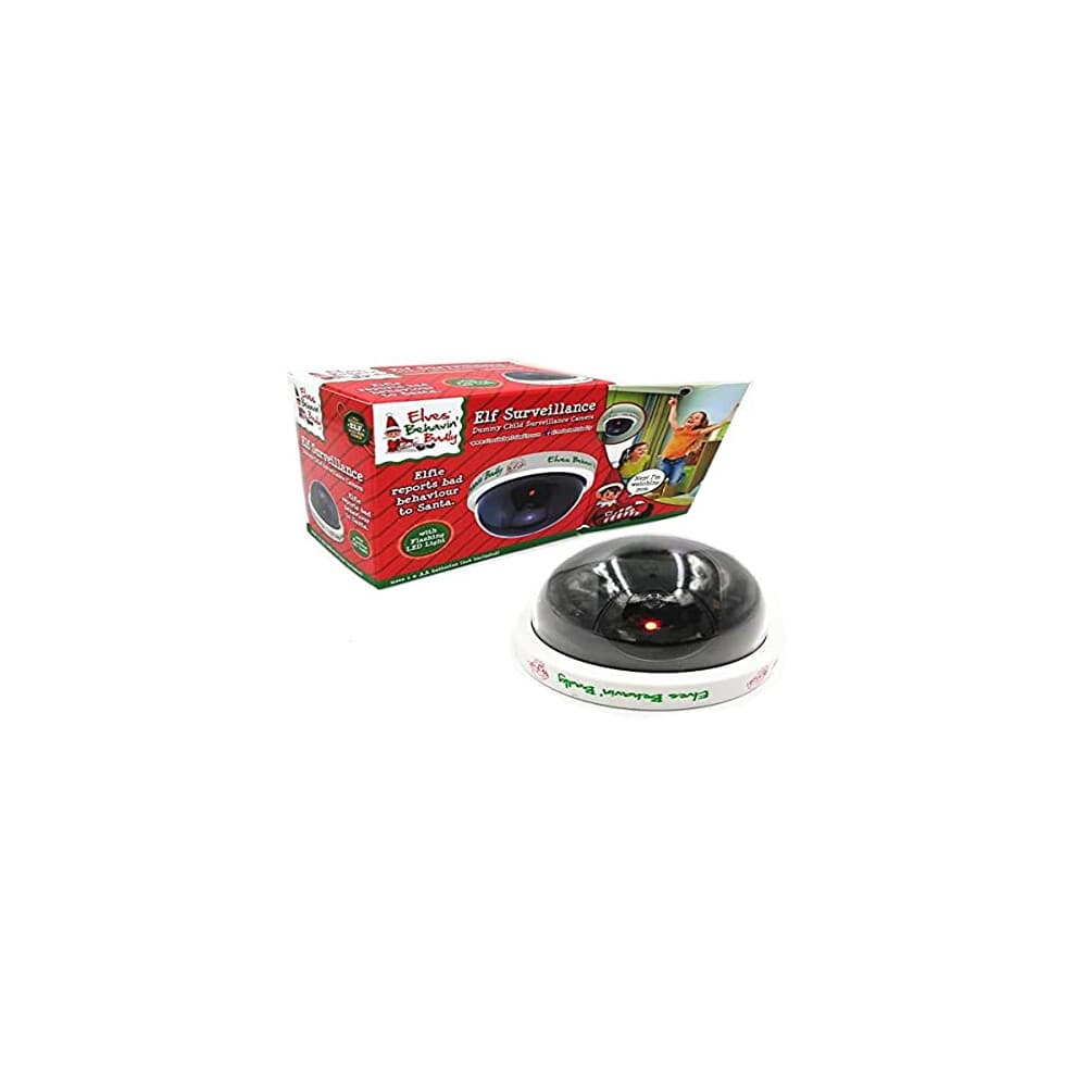 Elves Behavin' Badly Dummy Security Camera, 10x10x13