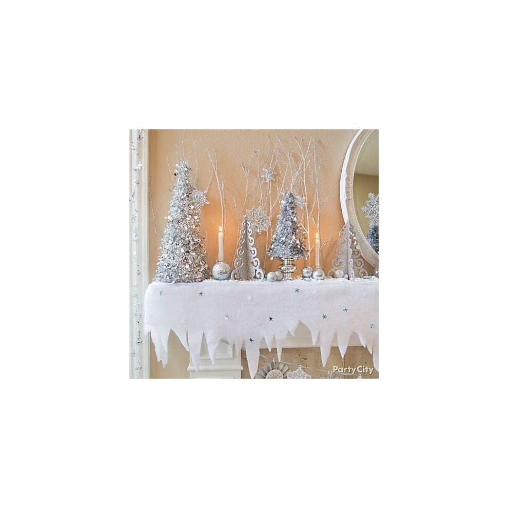 Xmas Snow Blanket Roll 240cm x 91cm - Ideal for Winter Scenes & Grotto Displays under LED Village Displays (Code: snow blanket roll)