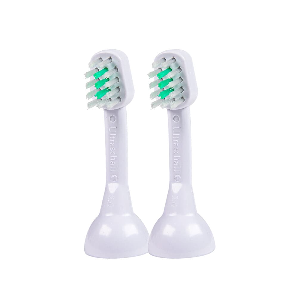 2X A1 (S2) Small Ultrasonic Toothbrush Heads for emmi-pet 1.0 & 2.0 Ultrasonic Toothbrush I Prevents Tartar, Fights Bad