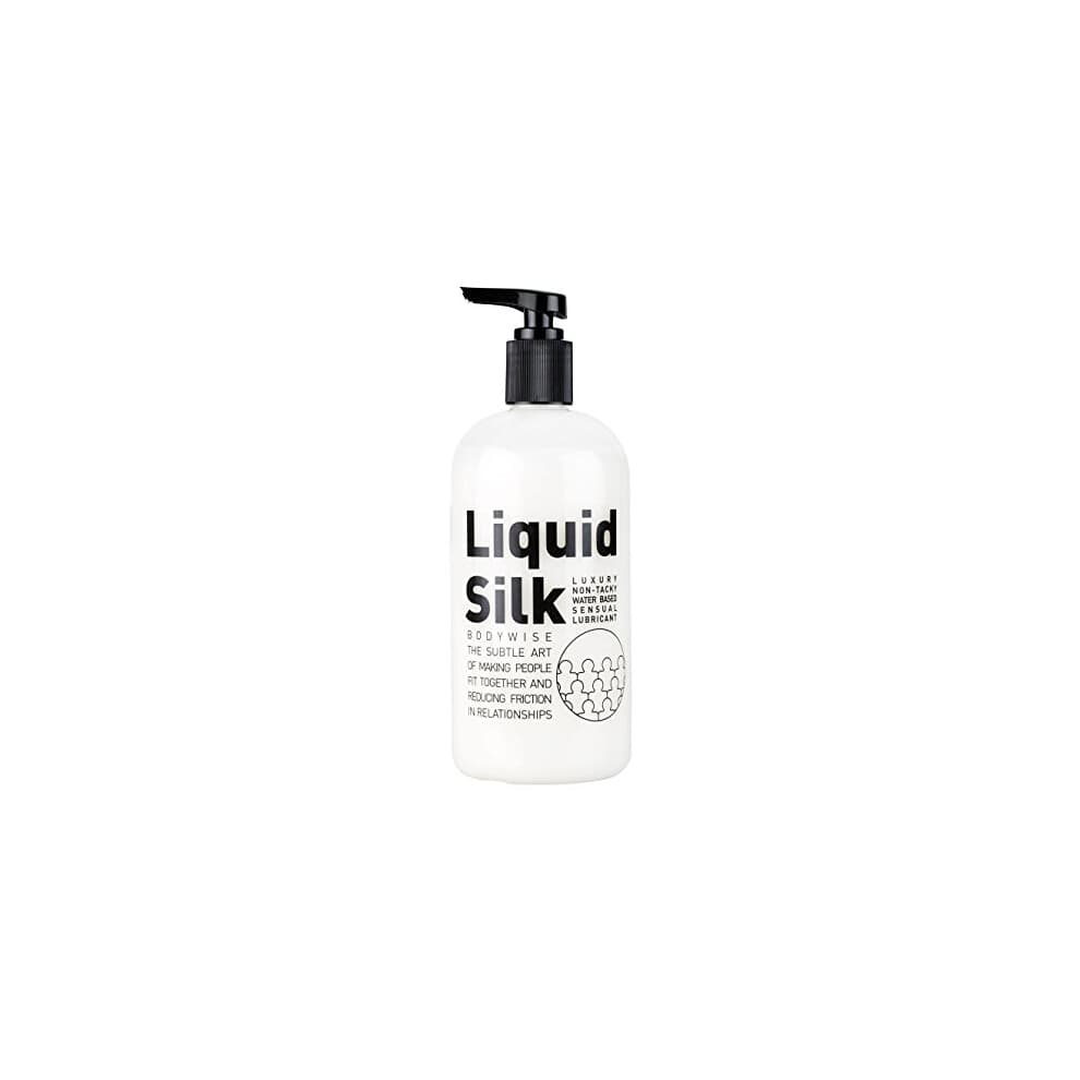 Liquid Silk, Personal Lubricant Bottle Large,Translucent White, Non Flavoured,Unscented, 500 ml