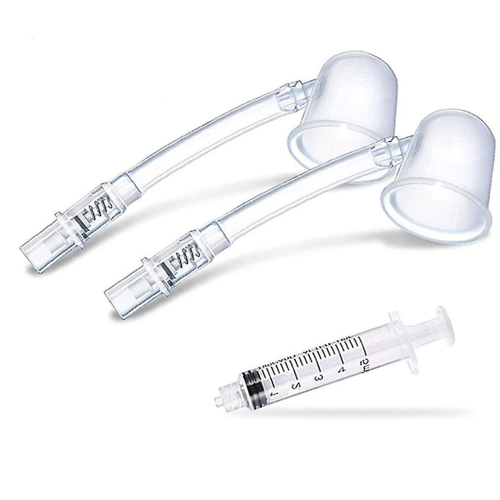 2-Set Nipple Corrector for Inverted/Flat Nipples – Clinically Proven, Safe PP Material, Includes Replacement Air Valve