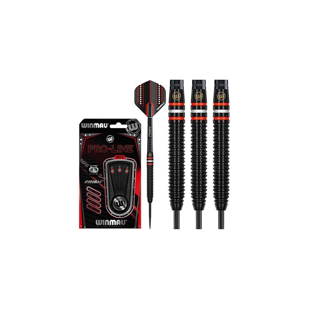 Pro-Line Tungsten Steeltip Dart Set 24 gram with Prism Alpha Flights and Prism Force Shafts (Stems)