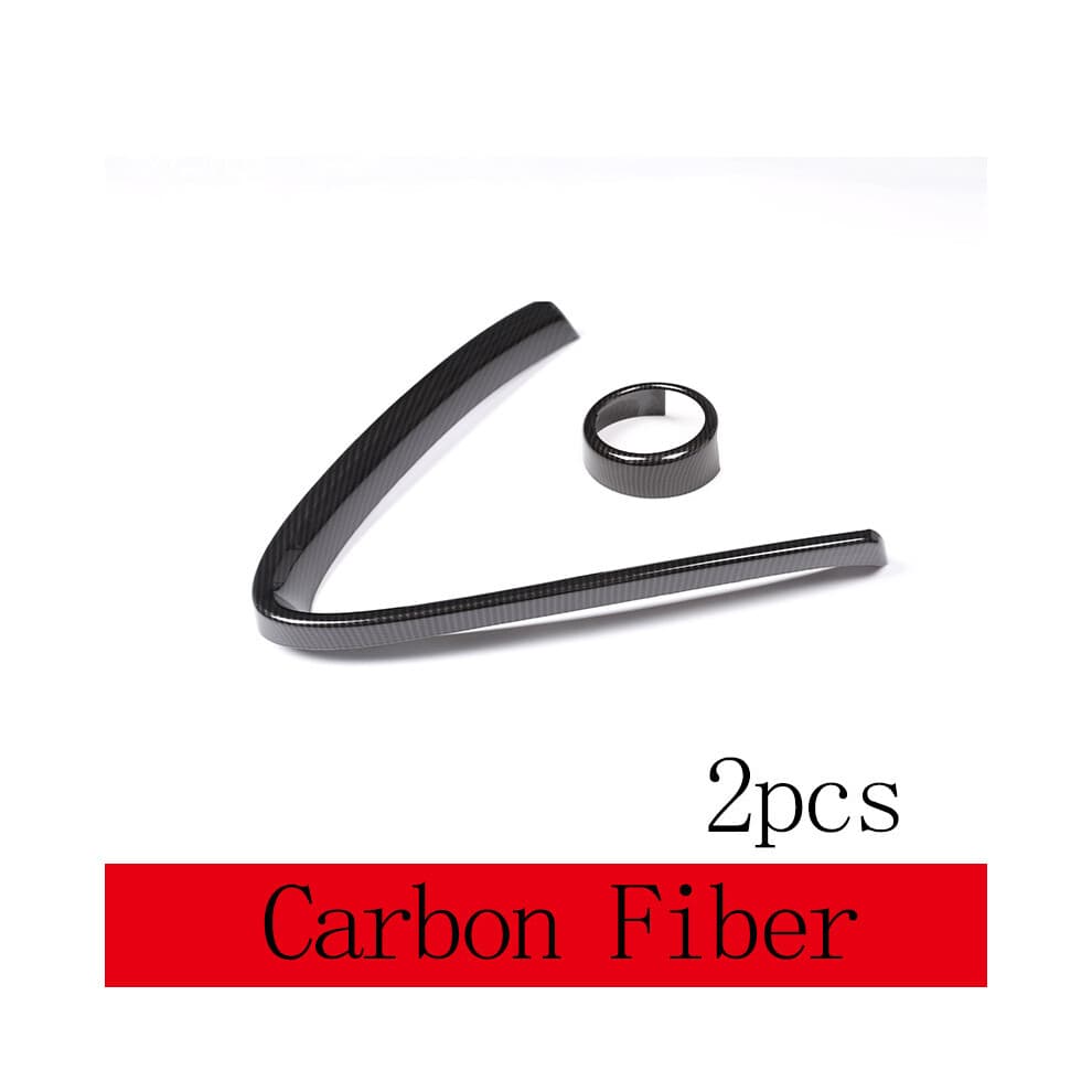 (For Giulia, Carbon Fiber-2pcs) car interior decoration For Alfa Romeo Giulia Stelvio 2017 2018 2019 2020