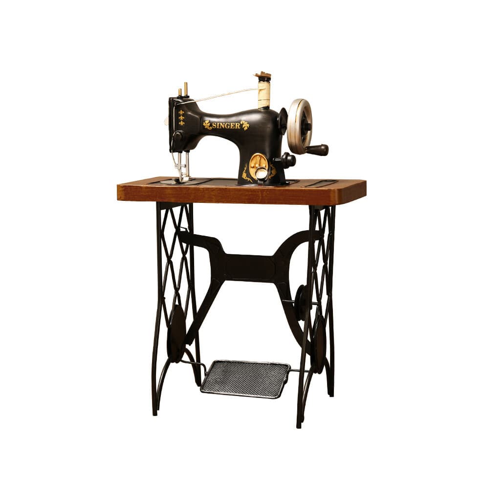 moresk-Vintage Iron Sewing Machine Model Clothing Shop Window Crafts