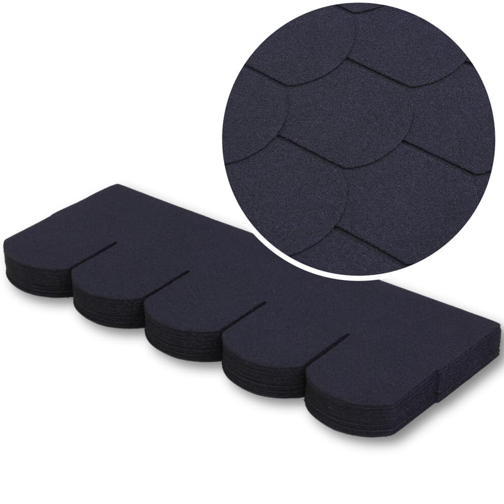(Graphite, Fish Scale) Premium Bitumen Roof Felt Shingles Heavy Duty Asphalt Roof Shingles