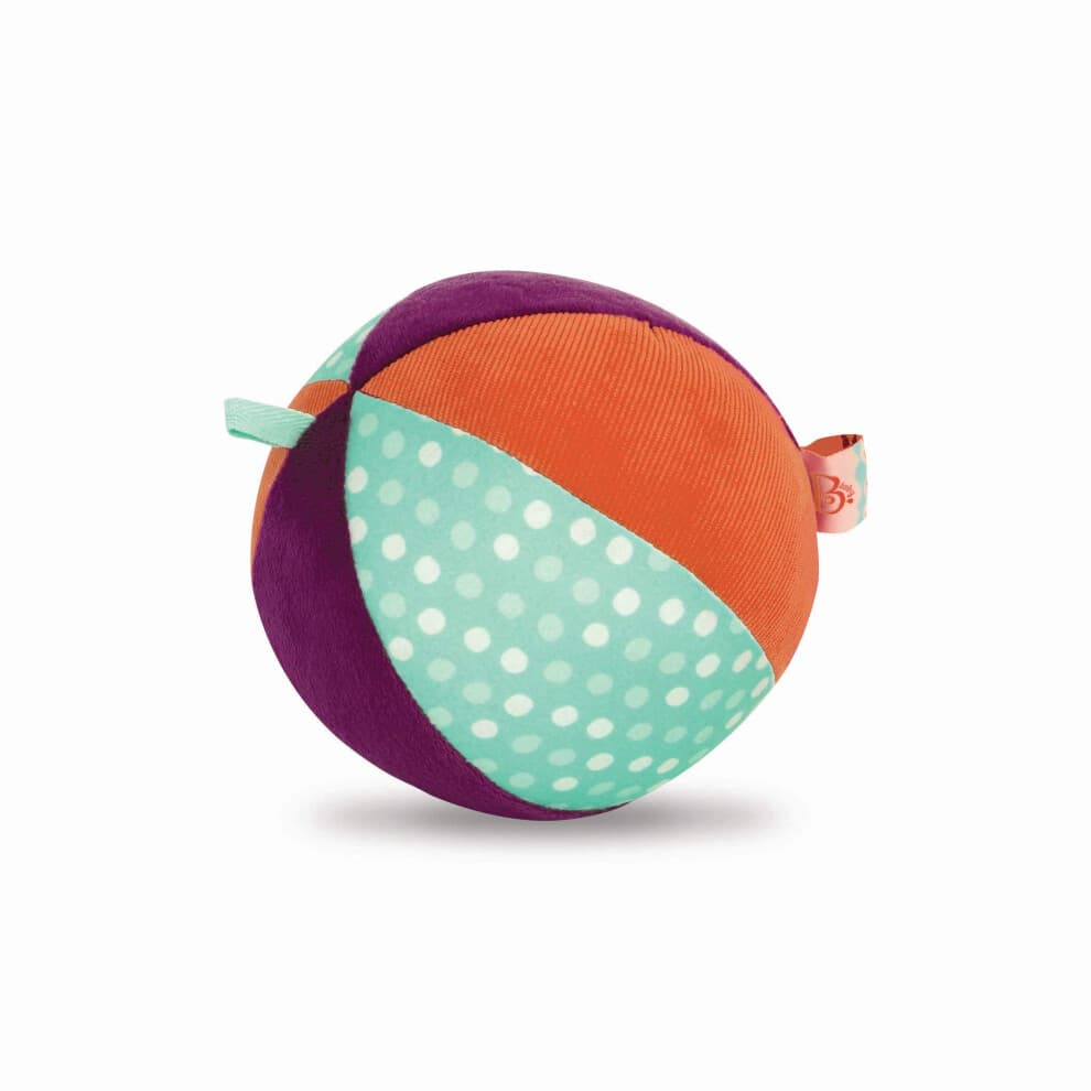toys - Make it Chime - Large 15 cm Fabric Ball with Chiming Bell - Sensory Toy with Colors - BPA Free, 0 months +