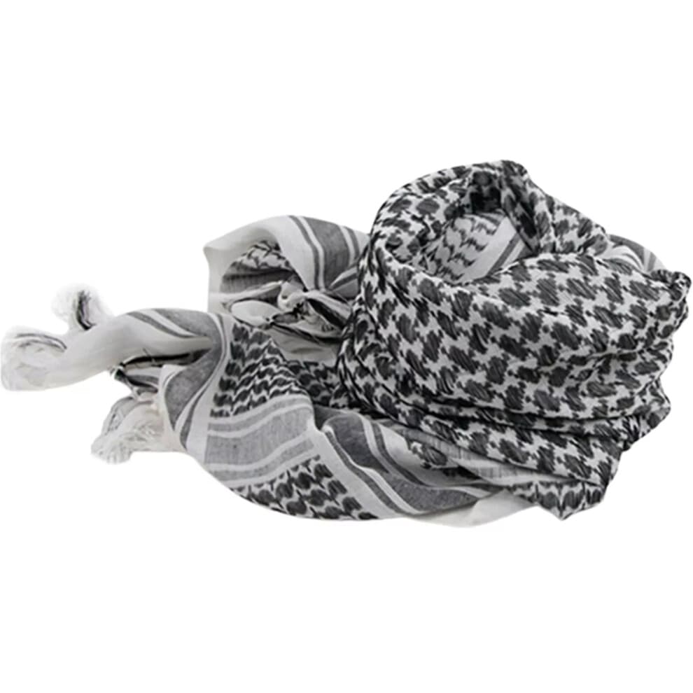 (White) Keffiyeh Classic Easy to Wear Winter Plaid Scarf Gorgeous