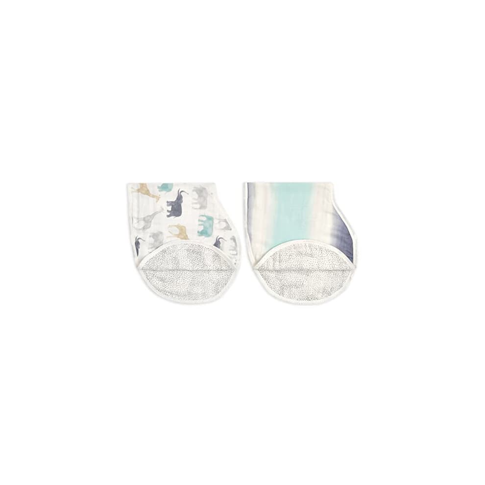 Burpy Baby Bib, 100% Viscose from Bamboo Muslin, 4 Layer Multi Use Burping Cloth, Super Soft & Absorbent Burp Rag for Infants, Newborns and Toddlers,