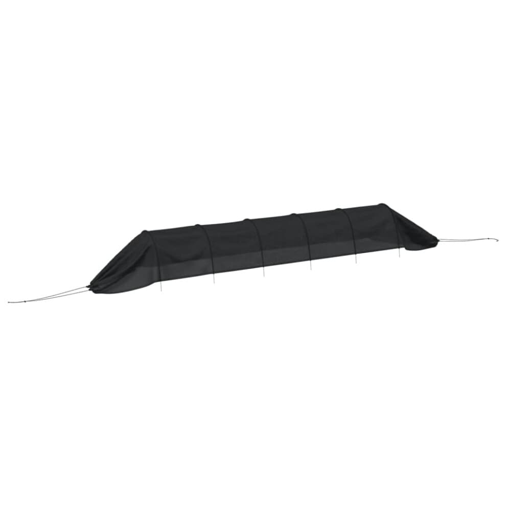 (1 pcs) vidaXL Netting Tunnels Insect Protection Net Black Steel and Polyethylene