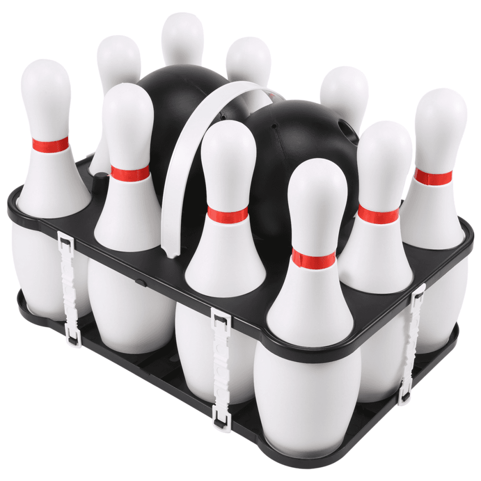 1 Set Bowling for Kids & Adults 2 Ball with 10 Pins Family and Backyard