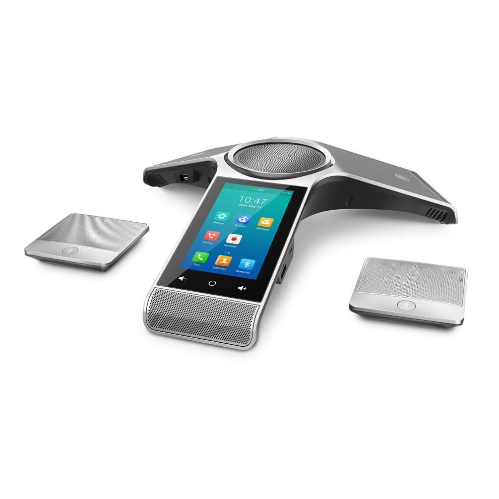 Yealink CP960WirelessMic Conference IP Phone  2 Wireless Expansion Microphones 5Inch Color Touch Screen 80211ac WiFi  802