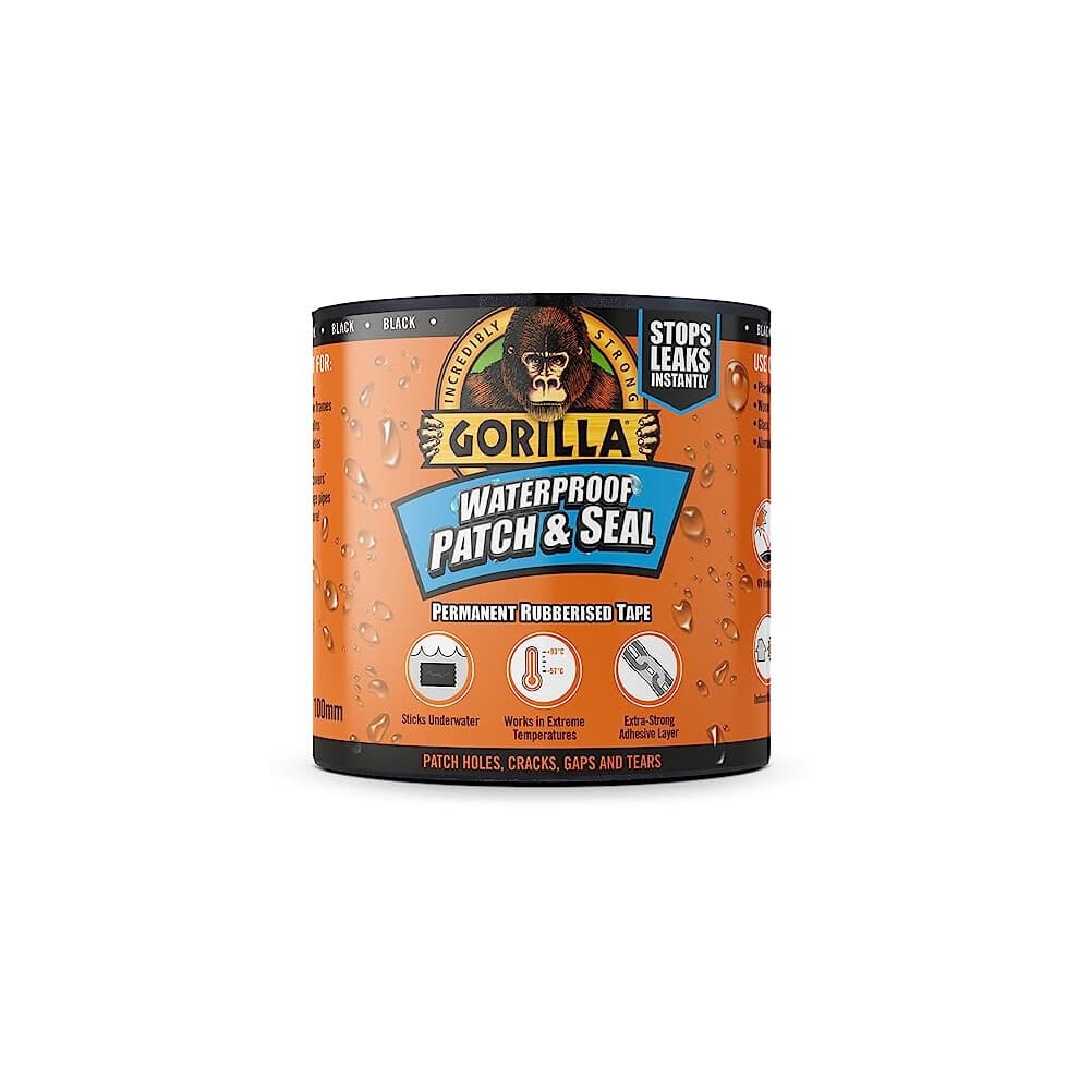 Gorilla Waterproof Patch & Seal Tape Black 3m
