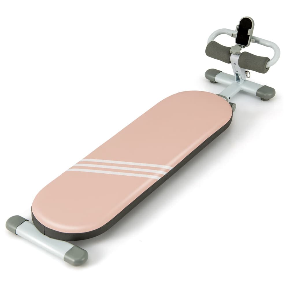 Multifunctional Sit Up Bench Adjustable Workout Bench-Pink