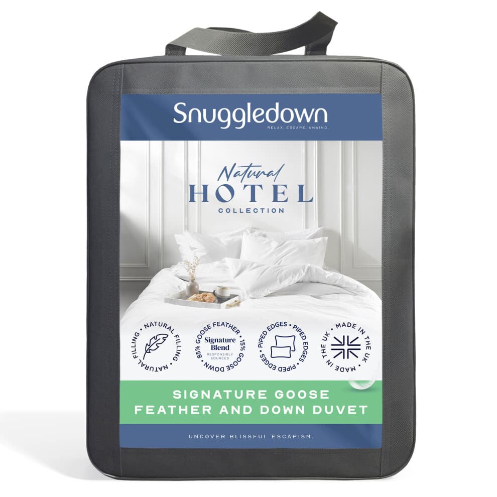 (10.5 Tog, Single) Snuggledown Hungarian Goose Down Duvet UK Made